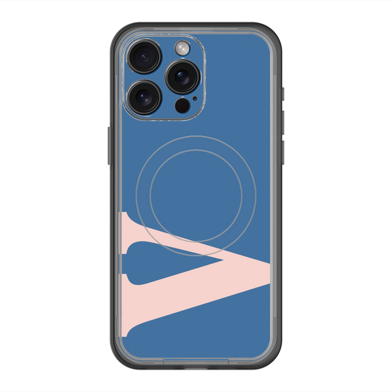 スリムプロテクションプレミアムケース with MagSafe［ オリジナル - initial color - V navy ］