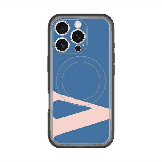スリムプロテクションプレミアムケース with MagSafe［ オリジナル - initial color - V navy ］