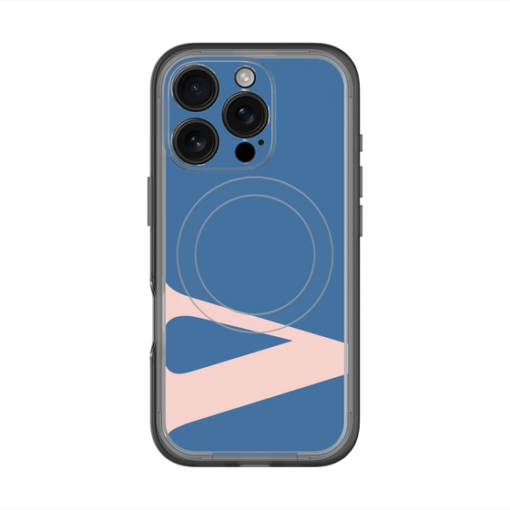スリムプロテクションプレミアムケース with MagSafe［ オリジナル - initial color - V navy ］