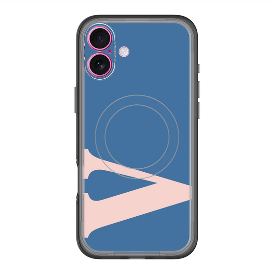 スリムプロテクションプレミアムケース with MagSafe［ オリジナル - initial color - V navy ］
