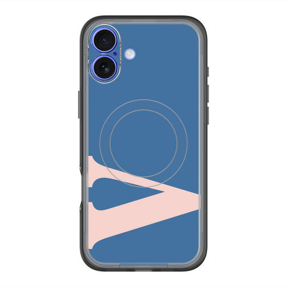 スリムプロテクションプレミアムケース with MagSafe［ オリジナル - initial color - V navy ］