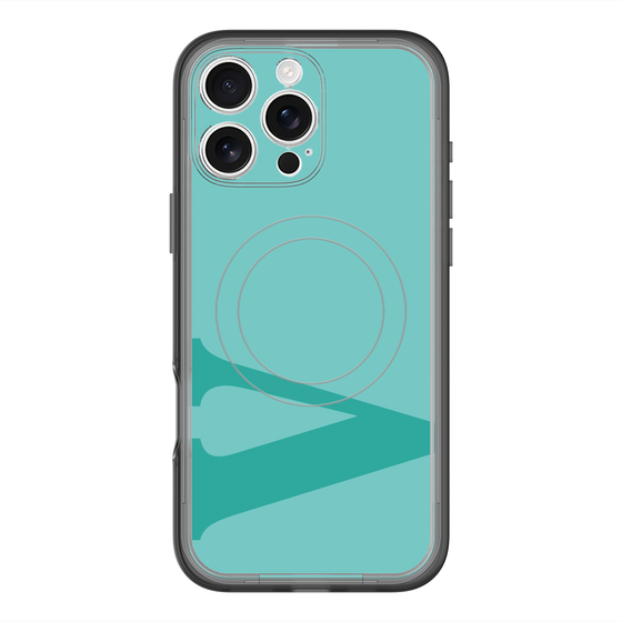 スリムプロテクションプレミアムケース with MagSafe［ オリジナル - initial color - V light green ］