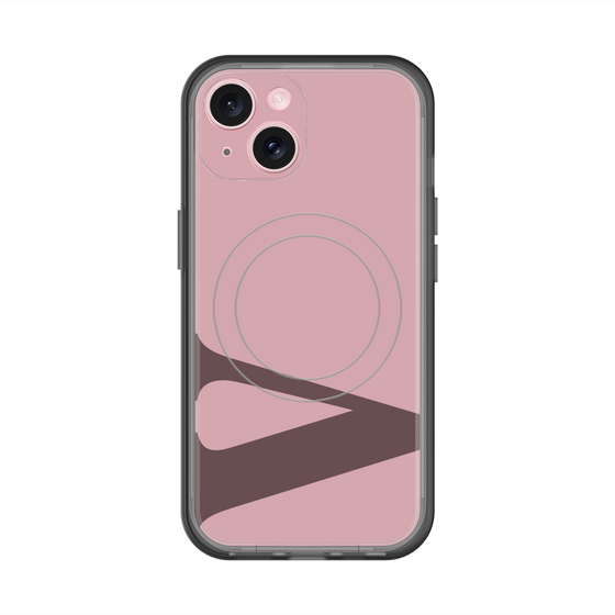 スリムプロテクションプレミアムケース with MagSafe［ オリジナル - initial color - V dusty pink ］