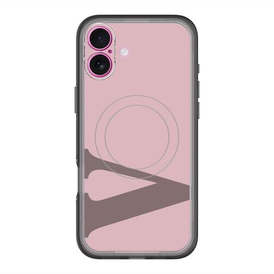 スリムプロテクションプレミアムケース with MagSafe［ オリジナル - initial color - V dusty pink ］