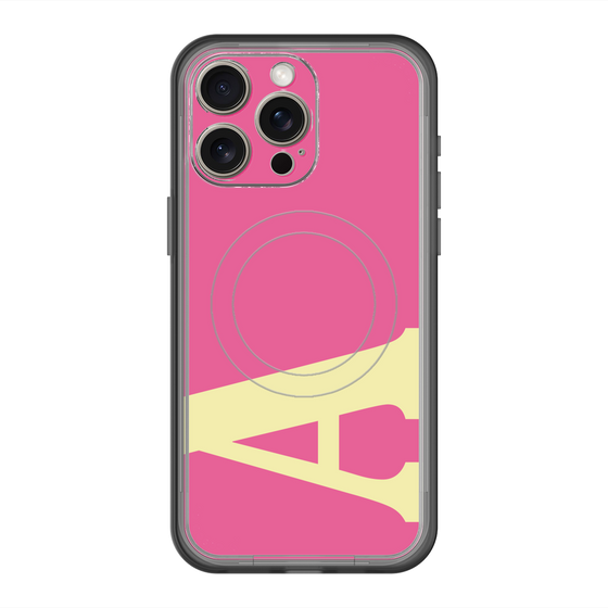 スリムプロテクションプレミアムケース with MagSafe［ オリジナル - initial color - A pink ］