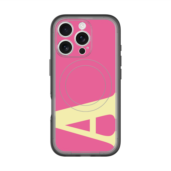 スリムプロテクションプレミアムケース with MagSafe［ オリジナル - initial color - A pink ］