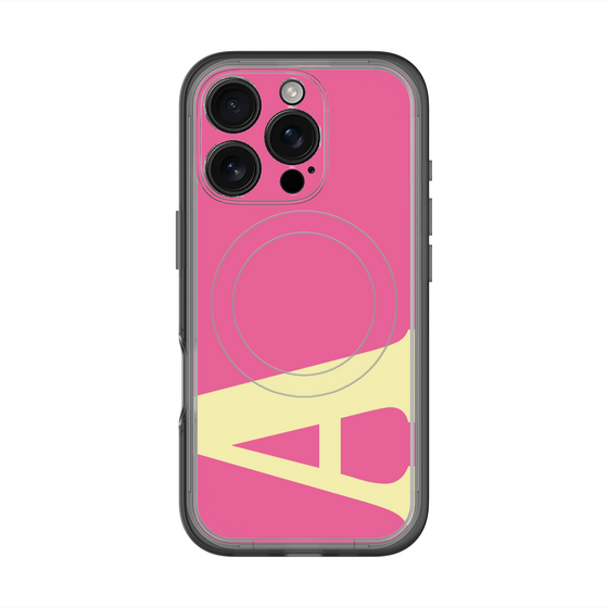 スリムプロテクションプレミアムケース with MagSafe［ オリジナル - initial color - A pink ］