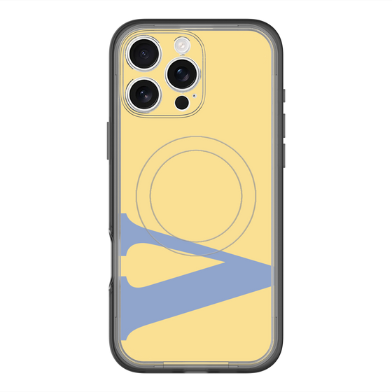 スリムプロテクションプレミアムケース with MagSafe［ オリジナル - initial color - V yellow ］