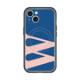 スリムプロテクションプレミアムケース with MagSafe［ オリジナル - initial color - W navy ］