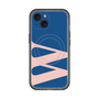 スリムプロテクションプレミアムケース with MagSafe［ オリジナル - initial color - W navy ］