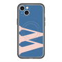 スリムプロテクションプレミアムケース with MagSafe［ オリジナル - initial color - W navy ］
