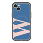 スリムプロテクションプレミアムケース with MagSafe［ オリジナル - initial color - W navy ］