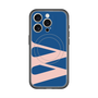 スリムプロテクションプレミアムケース with MagSafe［ オリジナル - initial color - W navy ］