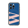 スリムプロテクションプレミアムケース with MagSafe［ オリジナル - initial color - W navy ］