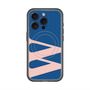 スリムプロテクションプレミアムケース with MagSafe［ オリジナル - initial color - W navy ］
