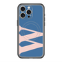 スリムプロテクションプレミアムケース with MagSafe［ オリジナル - initial color - W navy ］