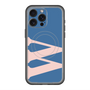 スリムプロテクションプレミアムケース with MagSafe［ オリジナル - initial color - W navy ］
