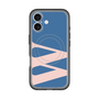 スリムプロテクションプレミアムケース with MagSafe［ オリジナル - initial color - W navy ］