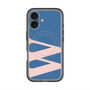 スリムプロテクションプレミアムケース with MagSafe［ オリジナル - initial color - W navy ］