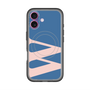 スリムプロテクションプレミアムケース with MagSafe［ オリジナル - initial color - W navy ］