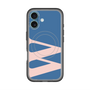 スリムプロテクションプレミアムケース with MagSafe［ オリジナル - initial color - W navy ］