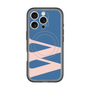 スリムプロテクションプレミアムケース with MagSafe［ オリジナル - initial color - W navy ］