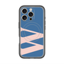 スリムプロテクションプレミアムケース with MagSafe［ オリジナル - initial color - W navy ］
