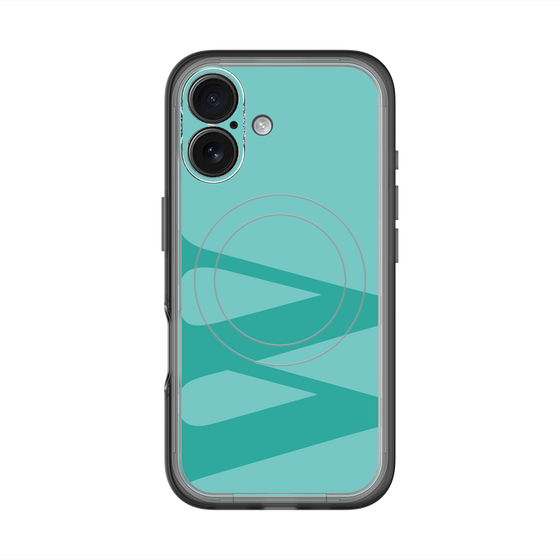 スリムプロテクションプレミアムケース with MagSafe［ オリジナル - initial color - W light green ］
