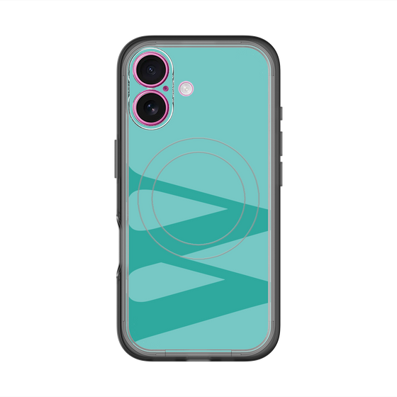 スリムプロテクションプレミアムケース with MagSafe［ オリジナル - initial color - W light green ］