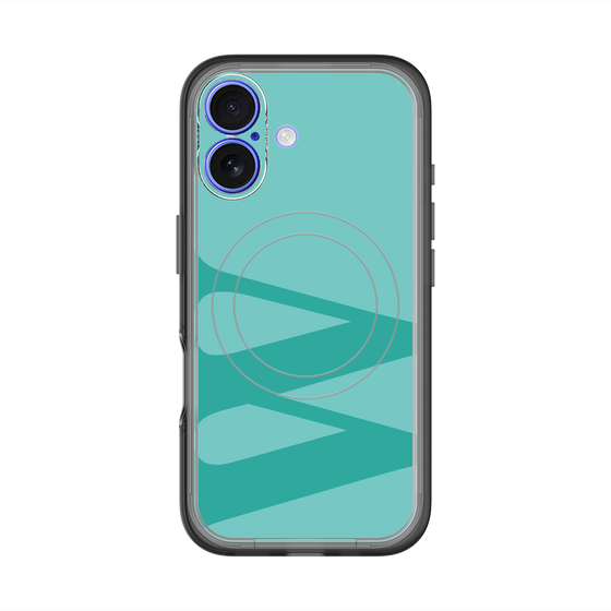 スリムプロテクションプレミアムケース with MagSafe［ オリジナル - initial color - W light green ］