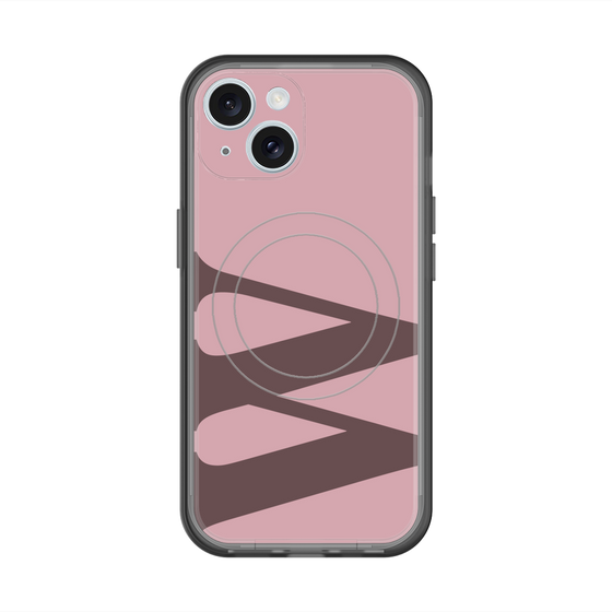 スリムプロテクションプレミアムケース with MagSafe［ オリジナル - initial color - W dusty pink ］