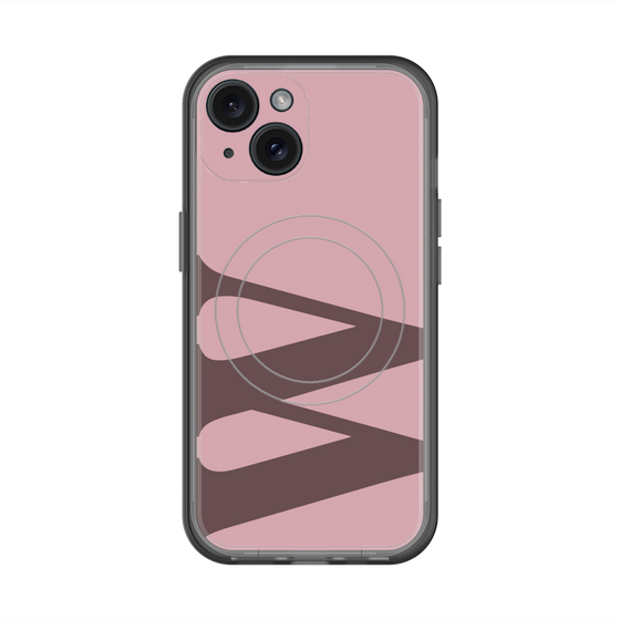 スリムプロテクションプレミアムケース with MagSafe［ オリジナル - initial color - W dusty pink ］
