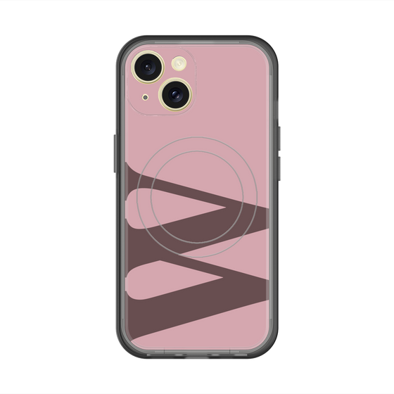 スリムプロテクションプレミアムケース with MagSafe［ オリジナル - initial color - W dusty pink ］