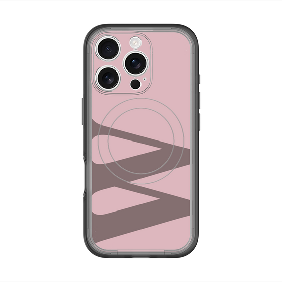 スリムプロテクションプレミアムケース with MagSafe［ オリジナル - initial color - W dusty pink ］