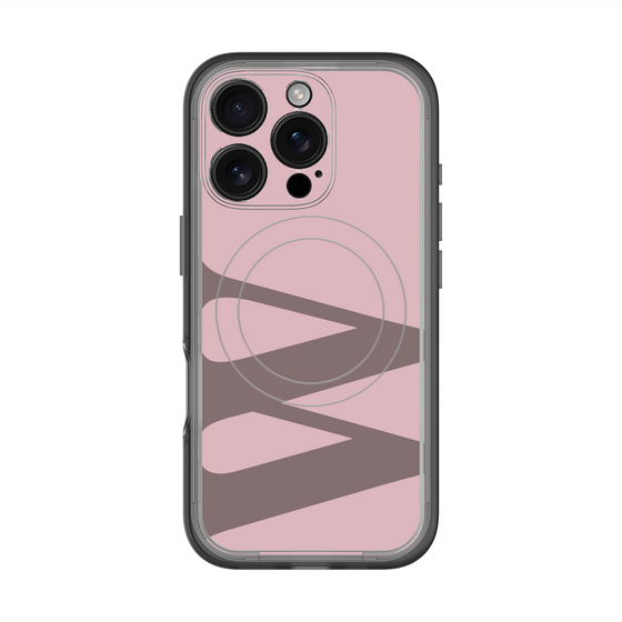 スリムプロテクションプレミアムケース with MagSafe［ オリジナル - initial color - W dusty pink ］