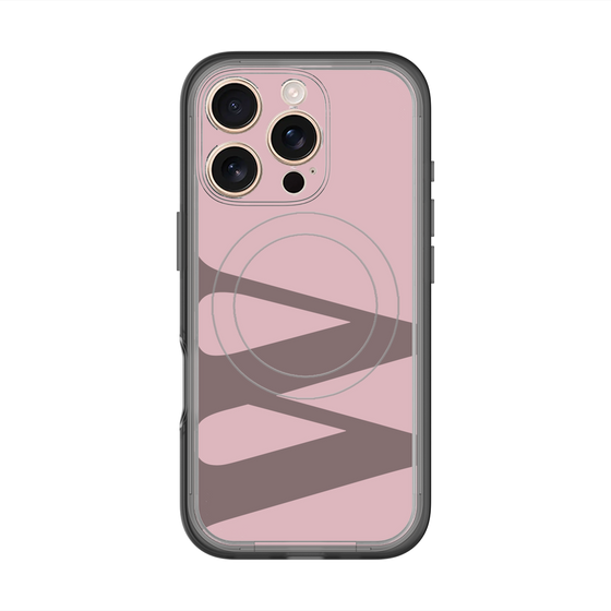 スリムプロテクションプレミアムケース with MagSafe［ オリジナル - initial color - W dusty pink ］
