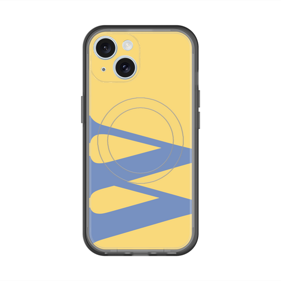 スリムプロテクションプレミアムケース with MagSafe［ オリジナル - initial color - W yellow ］