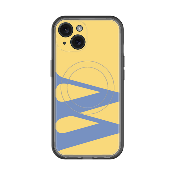 スリムプロテクションプレミアムケース with MagSafe［ オリジナル - initial color - W yellow ］