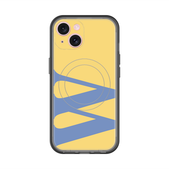 スリムプロテクションプレミアムケース with MagSafe［ オリジナル - initial color - W yellow ］