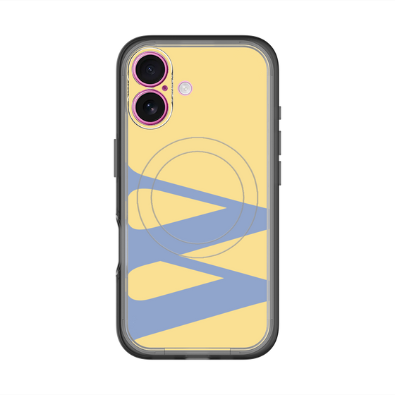 スリムプロテクションプレミアムケース with MagSafe［ オリジナル - initial color - W yellow ］