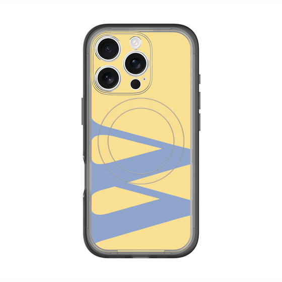 スリムプロテクションプレミアムケース with MagSafe［ オリジナル - initial color - W yellow ］