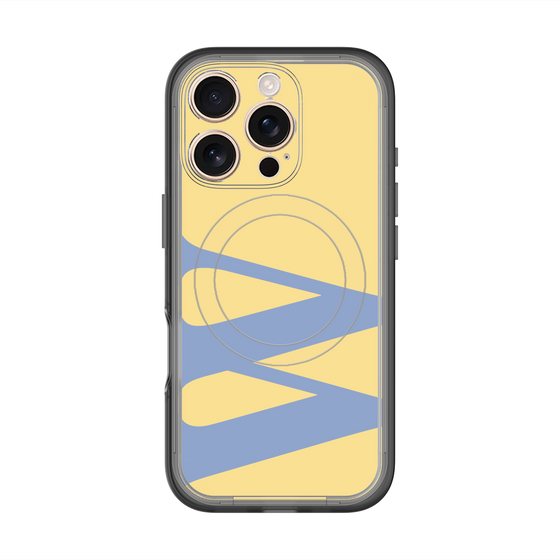 スリムプロテクションプレミアムケース with MagSafe［ オリジナル - initial color - W yellow ］