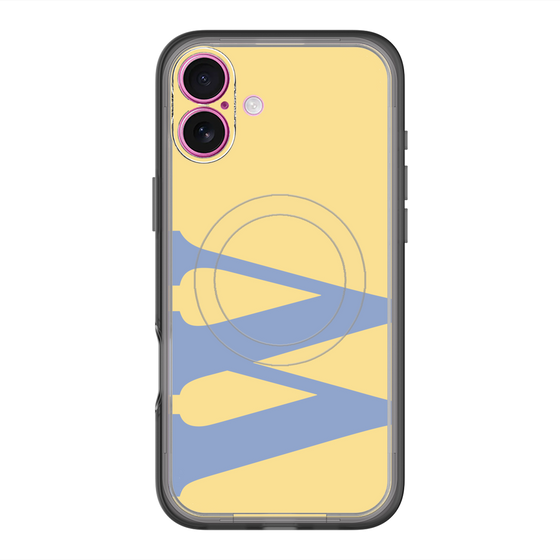 スリムプロテクションプレミアムケース with MagSafe［ オリジナル - initial color - W yellow ］