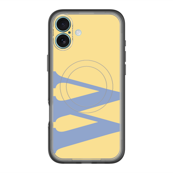 スリムプロテクションプレミアムケース with MagSafe［ オリジナル - initial color - W yellow ］