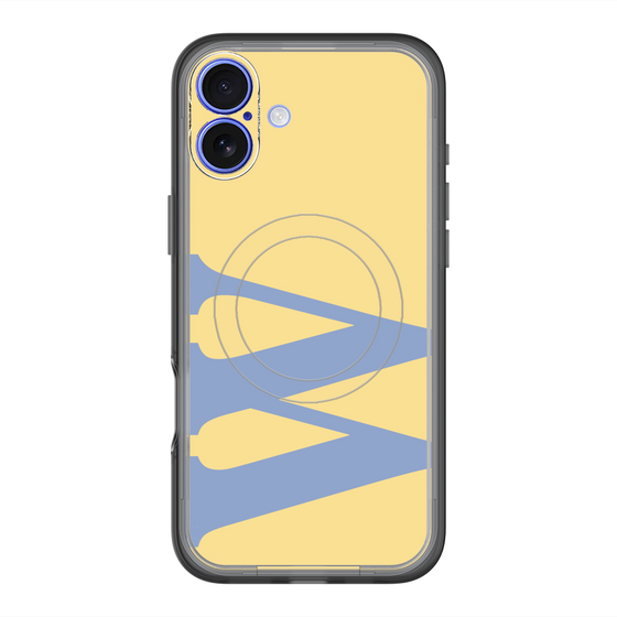 スリムプロテクションプレミアムケース with MagSafe［ オリジナル - initial color - W yellow ］