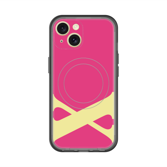 スリムプロテクションプレミアムケース with MagSafe［ オリジナル - initial color - X pink ］
