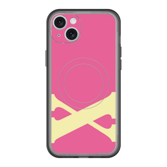 スリムプロテクションプレミアムケース with MagSafe［ オリジナル - initial color - X pink ］