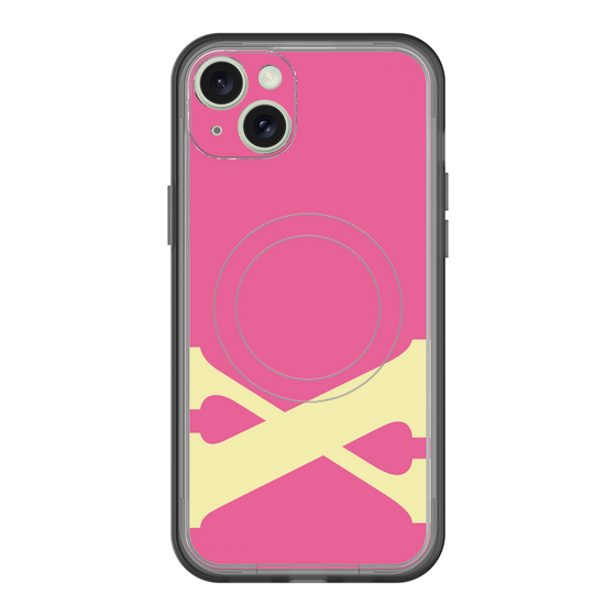 スリムプロテクションプレミアムケース with MagSafe［ オリジナル - initial color - X pink ］