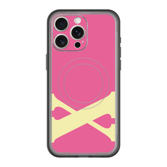 スリムプロテクションプレミアムケース with MagSafe［ オリジナル - initial color - X pink ］