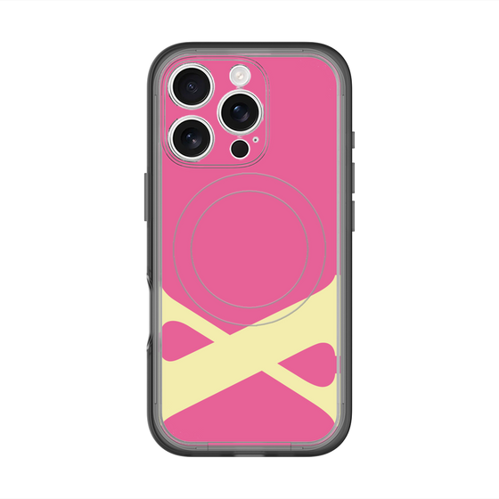 スリムプロテクションプレミアムケース with MagSafe［ オリジナル - initial color - X pink ］